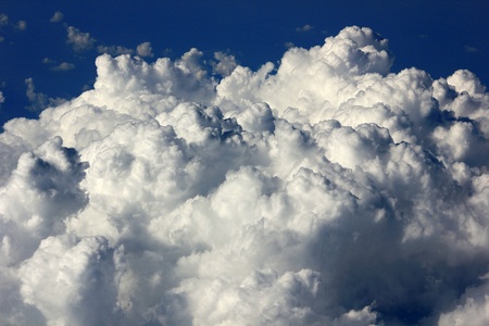 Clouds on the blue sky の写真素材