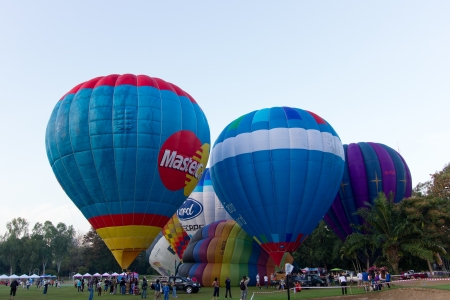 CHIANGMAI,THAILAND- NOV 24  6th International Balloon Festival 2012l on November 24,2012 in Chiangmai,Thailand   The popular Thailand International Balloon Festival has been running every year since 2007 のeditorial素材