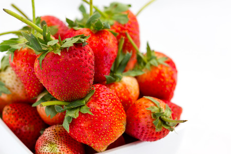 Fresh strawberry Pharachatan 80, special species obtained by King Rama 9の写真素材