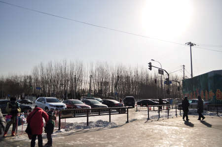 sunset in summer palace, beijingのeditorial素材