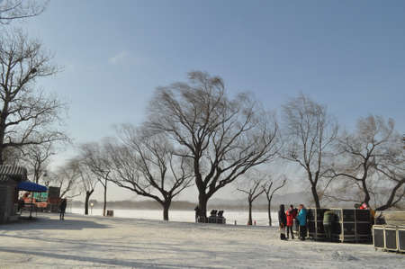 sunset in summer palaceのeditorial素材