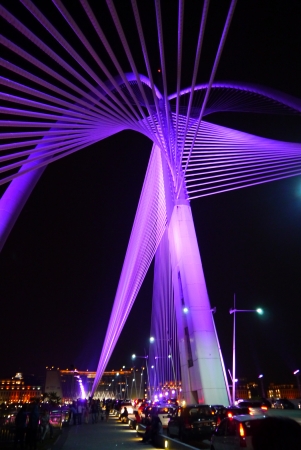 Putrajaya suspention bridgeの写真素材