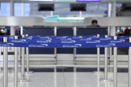 check in counter at airportの素材