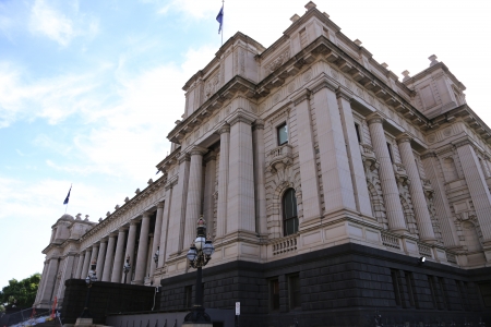 State Parliament House in Melbourne, Australiaの写真素材