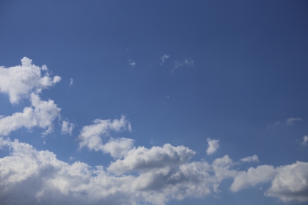 Clouds in blue skyの写真素材