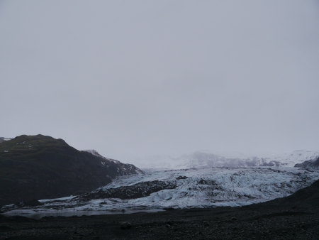 Snow on a mountain, Iceland, Northern Europeの写真素材