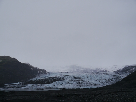 Snow on a mountain, Iceland, Northern Europeの写真素材