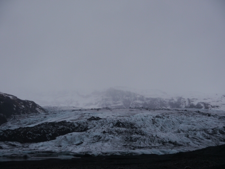 Snow on a mountain, Iceland, Northern Europeの写真素材