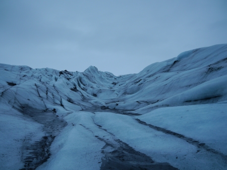Snow on top of mountain, Iceland, Northern Europeの写真素材