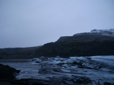 Snow on top of mountain, Iceland, Northern Europeの写真素材