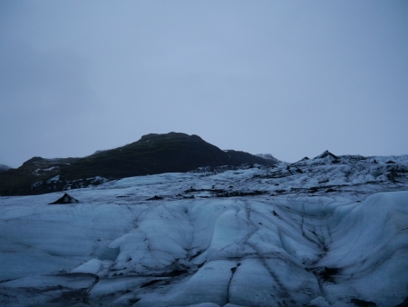 Snow on top of mountain, Iceland, Northern Europeの写真素材