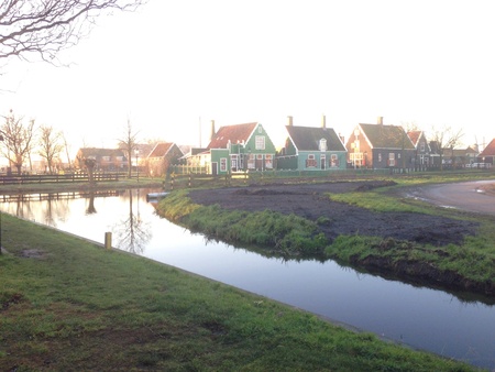 Beautiful Landscape of Cheese Village in Amsterdam Europeの素材