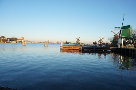 Zaanse Schans, Volendam;Europe - well-preserved windmills  のeditorial素材