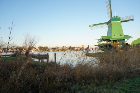 Zaanse Schans, Volendam;Europe - well-preserved windmills  のeditorial素材