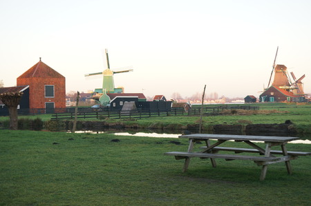 Zaanse Schans, Volendam;Europe - well-preserved windmills  のeditorial素材