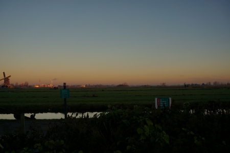 Zaanse Schans; Amsterdam - sunriseのeditorial素材