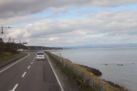 Scenic Winding Road in Japanのeditorial素材