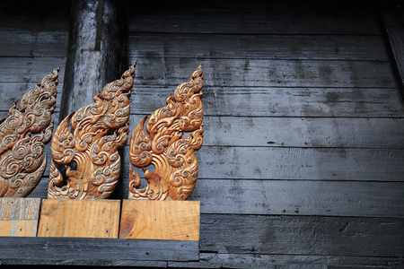 Wood carvings of Thailandの写真素材