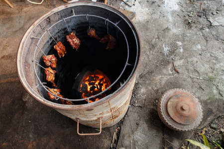 Native grill pig of Thailand styleの写真素材