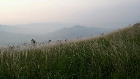 Sun rise of a moutain の素材