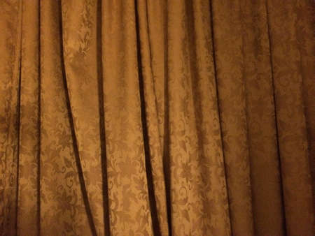 Brown floral curtainsの素材