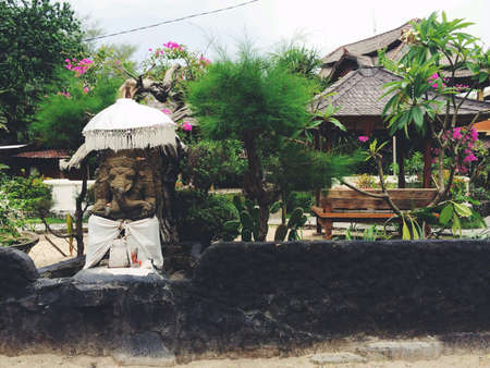 Beautiful resort view in baliの素材