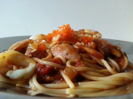 Seafood spaghettiの素材