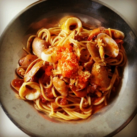 Seafood spaghettiの素材