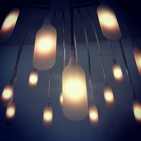 Close up of beautiful indoor lamp lightの素材
