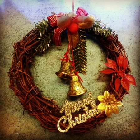 Pretty Christmas wreathの素材