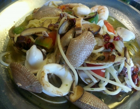 Seafood spaghettiの素材