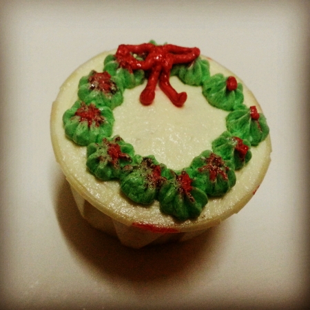 Maple syrup Christmas wreath cupcakeの素材