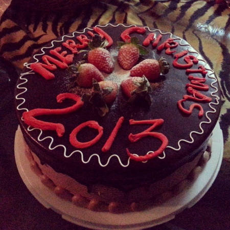 Ice cream cake for Christmasの素材