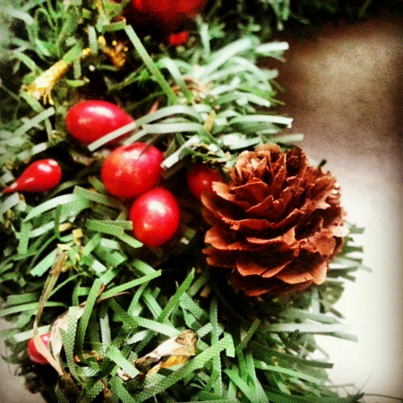 Close up of wreaths decorationsの素材