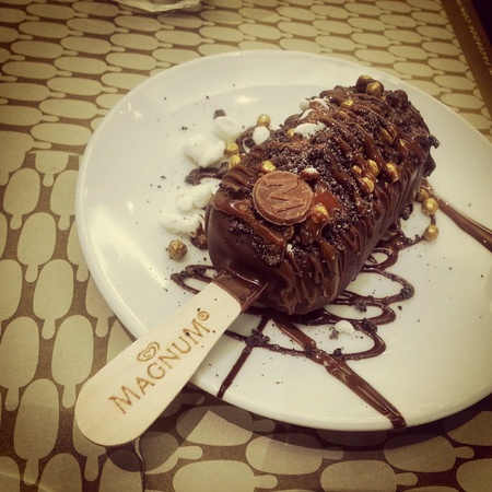 Magnum  chocolate  ice creamの素材