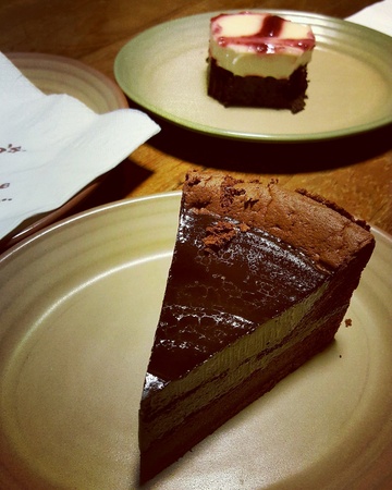 Chocolate cake and cheese brownieの素材