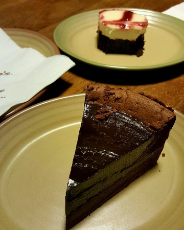 Chocolate cake and cheese brownieの素材