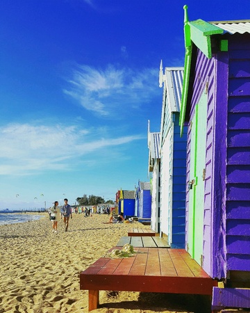 Brighton Beach, Australiaの素材