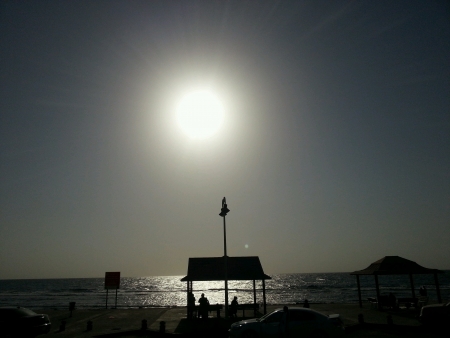 Silhouette of Beachの素材