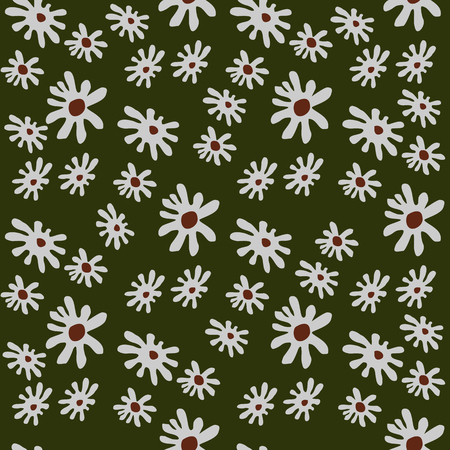 Seamless pattern from flowers on a white backgroundのイラスト素材