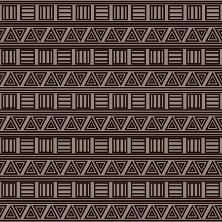 Abstract geometric background with ethnic ornament.のイラスト素材