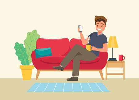 Vector illustration in flat styleのイラスト素材