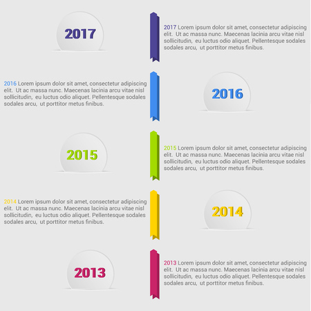 Business infographic template for presentationのイラスト素材