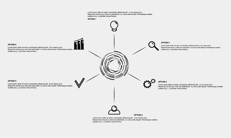 Business infographic template for presentation.のイラスト素材