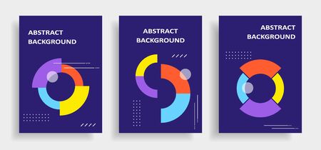 A set of modern abstract cover design. Cover design template for cover, presentation, brochure, catalog, poster, book, magazine, etcのイラスト素材
