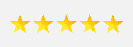 Rating rank stars symbols. Five stars customer product rating with grunge structure. Premium quality icon.のイラスト素材