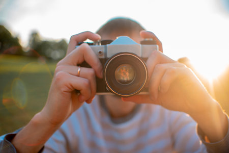 camera, professional photographer, vintage cameracameraの写真素材