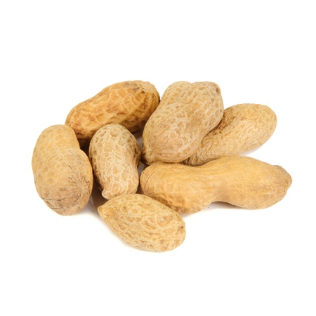 Peanuts isolated on white background