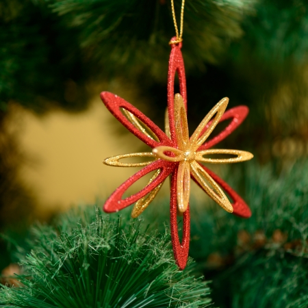 Christmas decorations toys on the Christmas tree. new Yearの写真素材