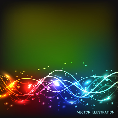 Abstract waves background. Vector illustrationのイラスト素材
